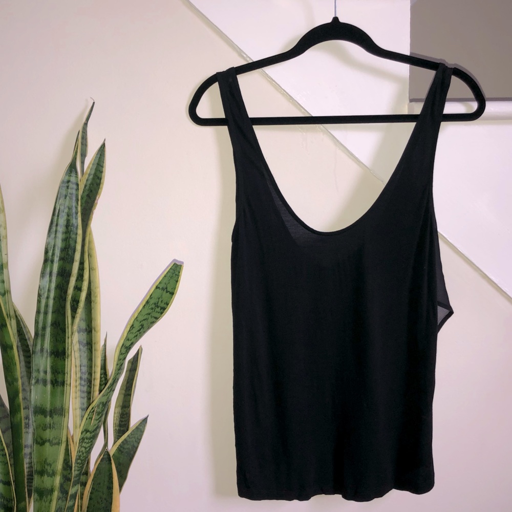 Aritzia Babaton Draped Back Tank Top
